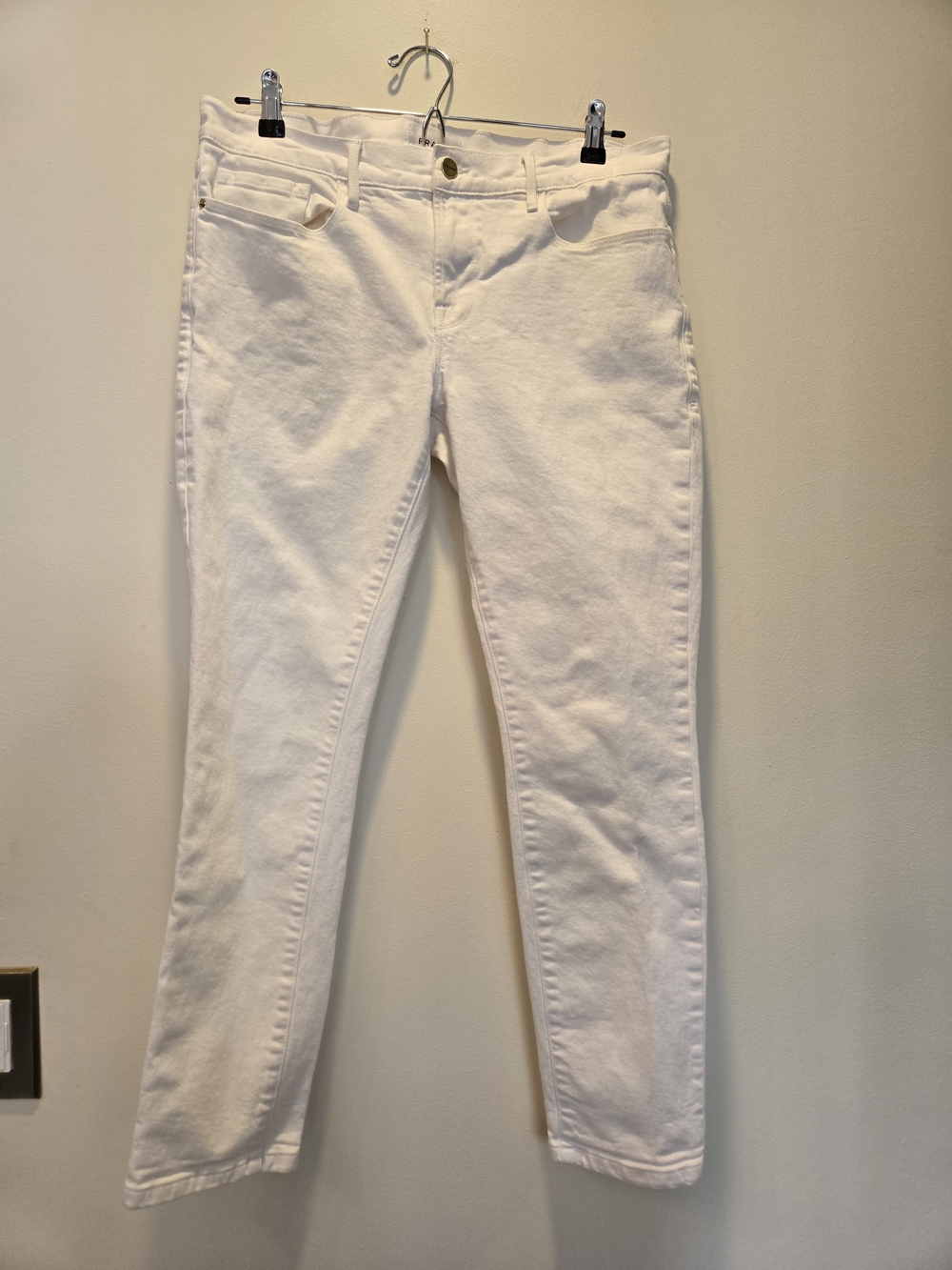 Frame Denim Women's White Skinny Jeans